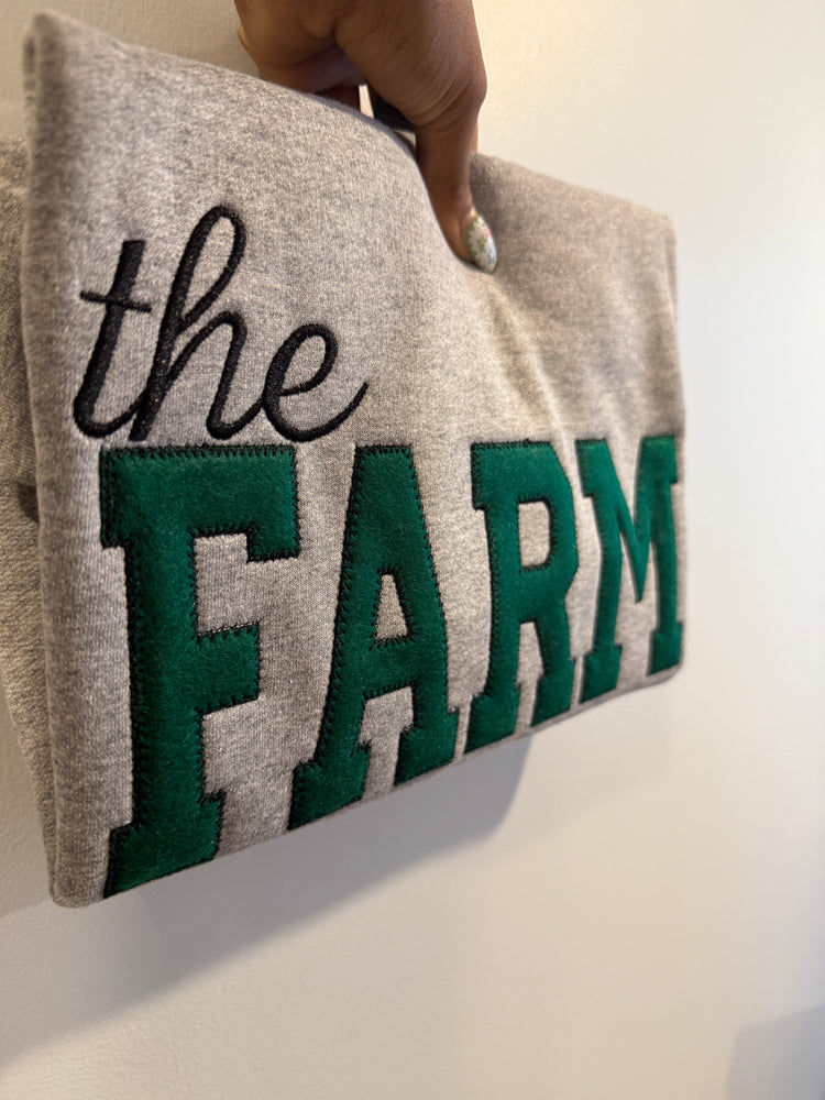 “The Farm” Eagles Felt Appliqué Sweatshirt – Classic School Spirit Wear