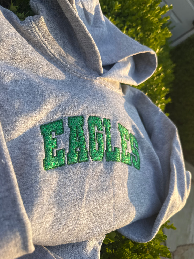 OFE Orchard Farm Eagles Sequin Appliqué Sweatshirt – Sparkle School Spirit Wear