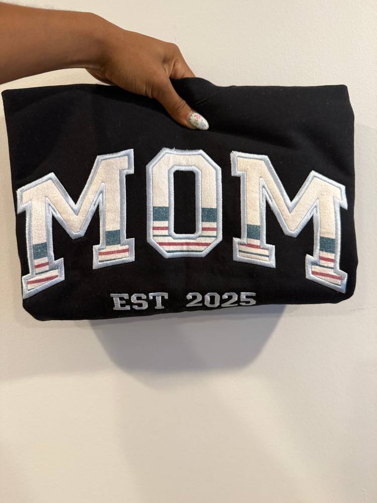 Baby Blanket Embroidered Crewneck - MAMA Keepsake Sweatshirt