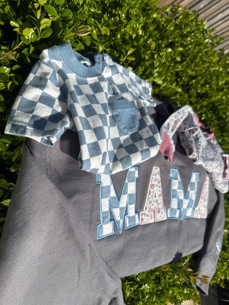 Baby Blanket Embroidered Crewneck - MAMA Keepsake Sweatshirt