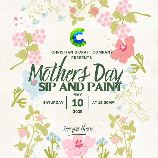Sip & Paint Door Hanger Event Ticket