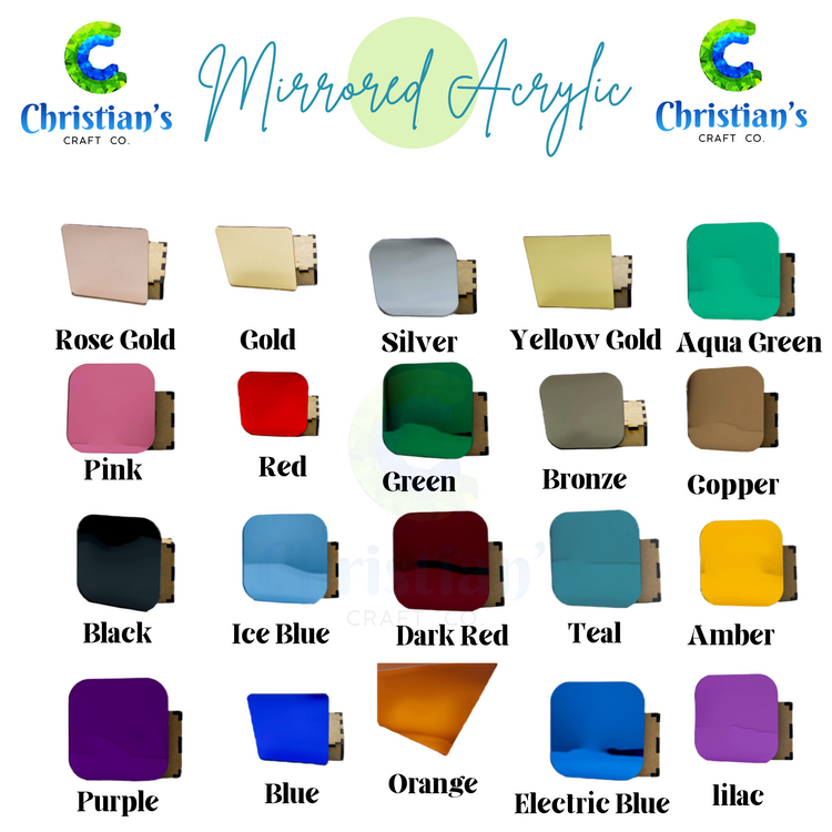 Cake Flavors Acrylic Sign