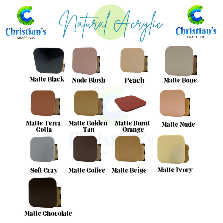 Cake Flavors Acrylic Sign