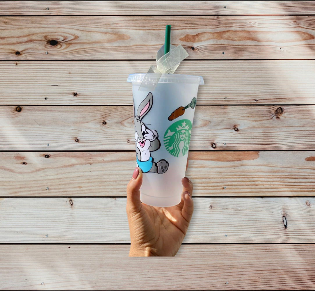 Bad Bunny Starbucks custom cup