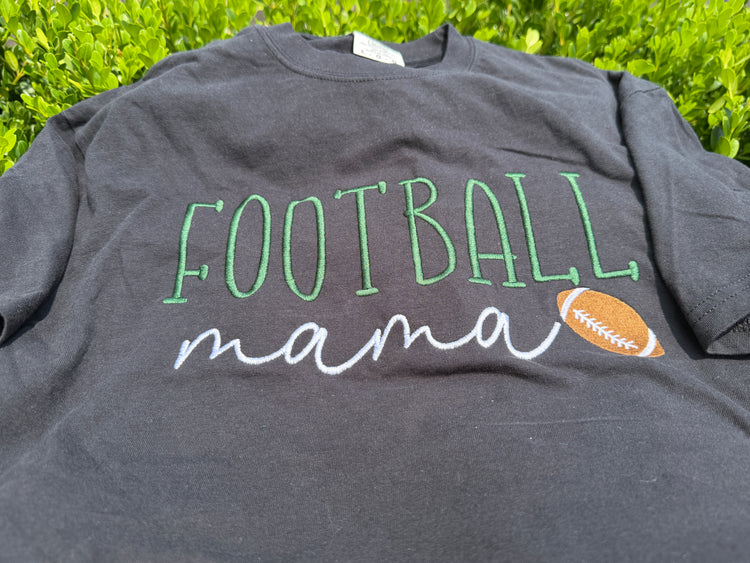 Football Mama Embroidered T-shirt