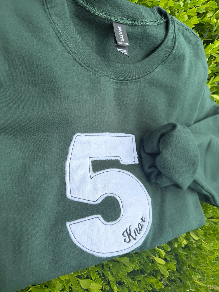 Varsity Number Appliqué Sweatshirt