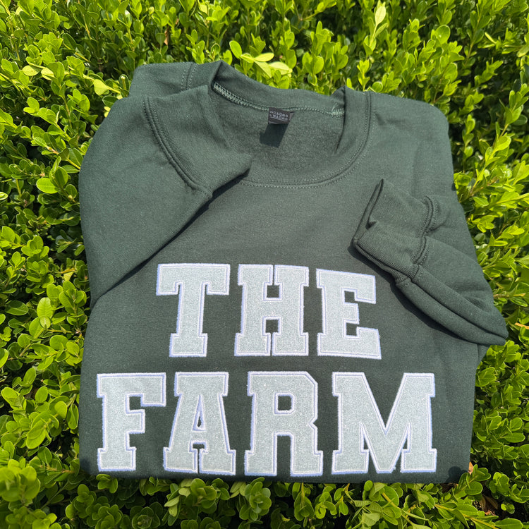 THE FARM Glitter Appliqué Sweatshirt