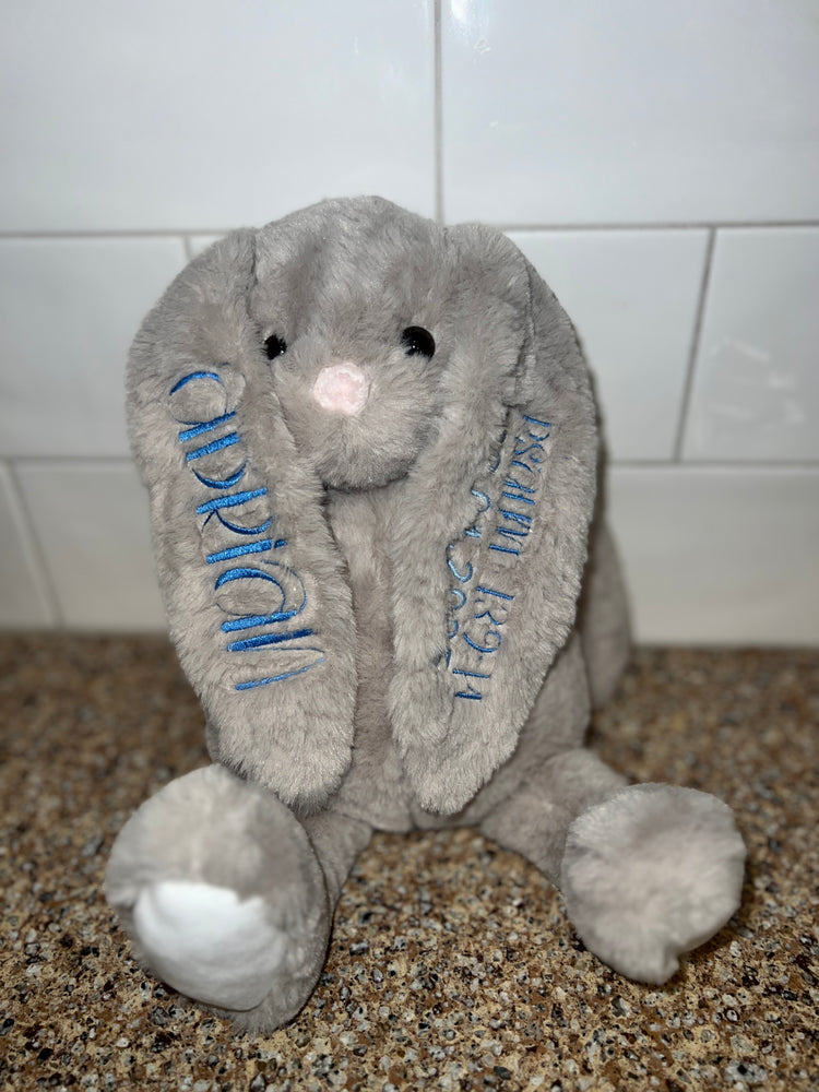 Embroidered Stuffed Bunny