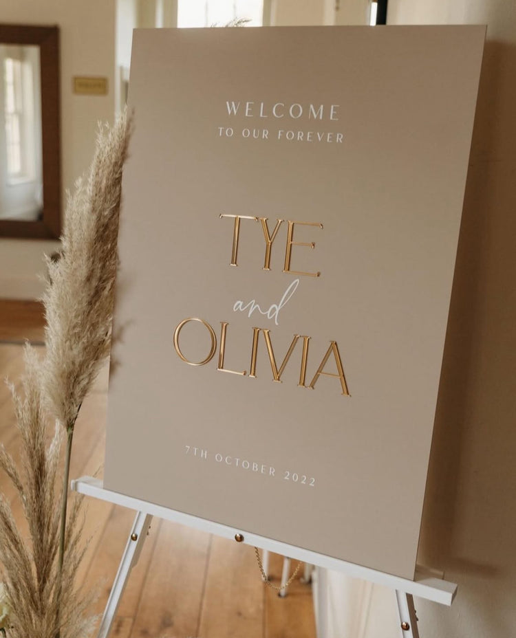 Acrylic Wedding Welcome Sign