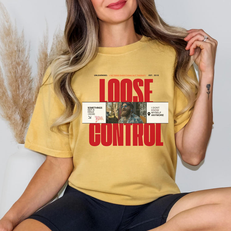 Teddy Swims "Loose Control" Comfort Colors Graphic Design T-Shirt | Limited Edition Loose Control T-Shirt