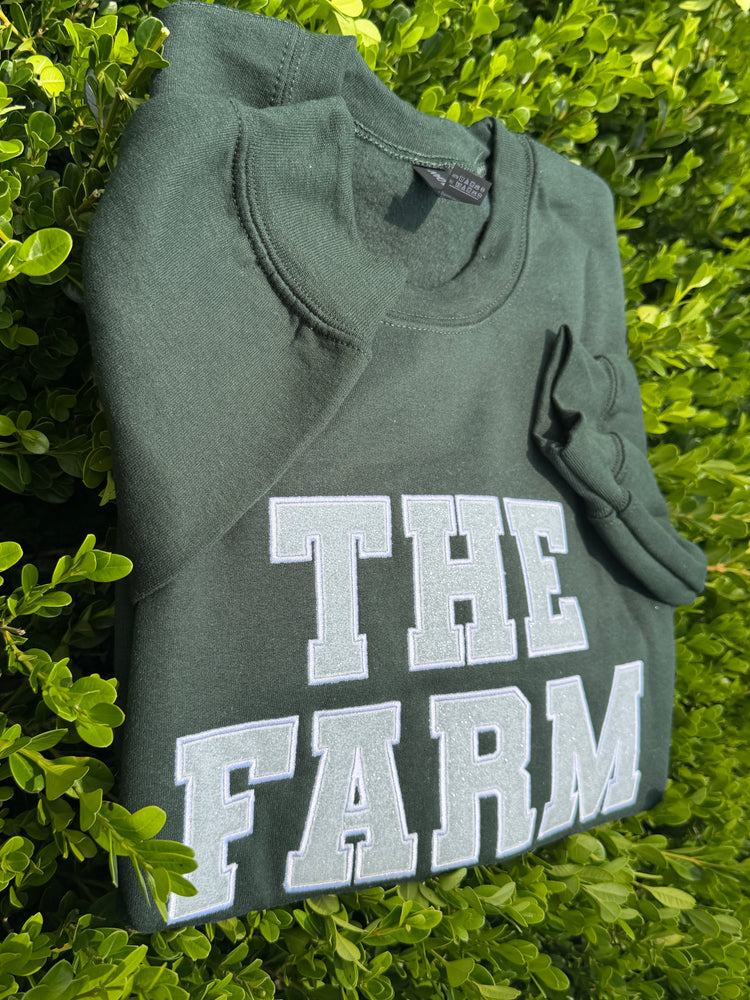 THE FARM Glitter Appliqué Sweatshirt