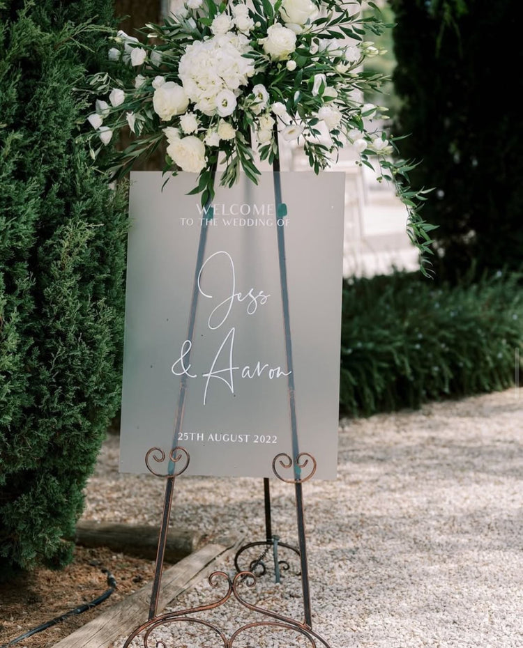 Acrylic Wedding Welcome Sign