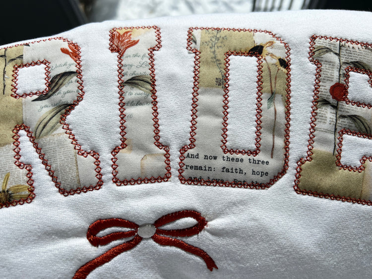 Vintage Bride Embroidered Sweatshirt