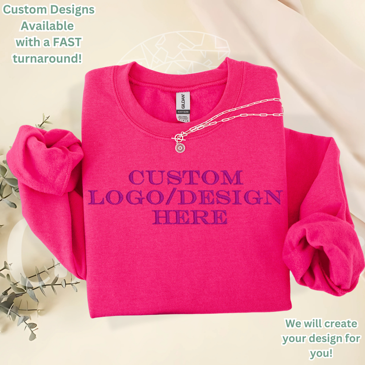 Custom Embroidered Gildan G180 & Comfort Color Sweatshirt