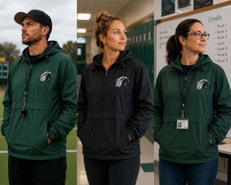 Eagles Embroidered Weather Pullover