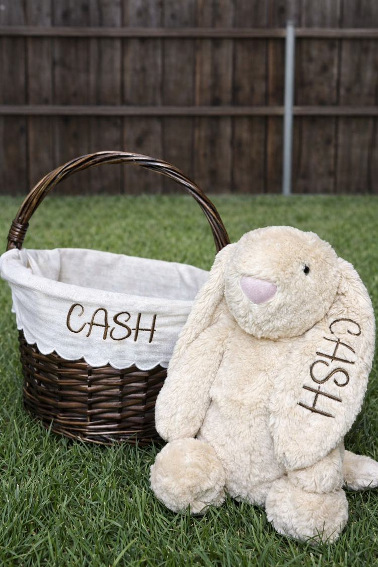 Embroidered Easter Basket
