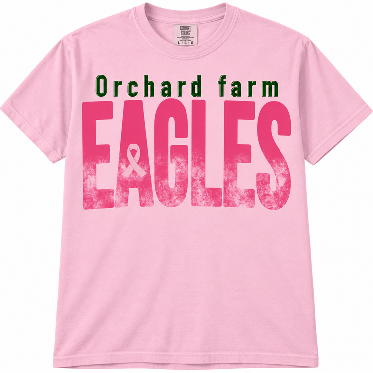 Orchard Farm Eagle Pink on Pink Tshirt
