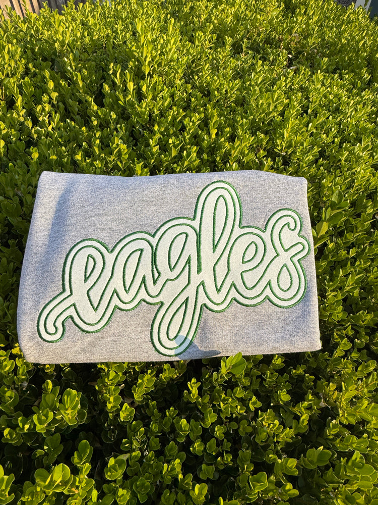 OFE Orchard Farm Eagles Glitter Vinyl Sweatshirt – Bold & Sparkly School Spirit Wear