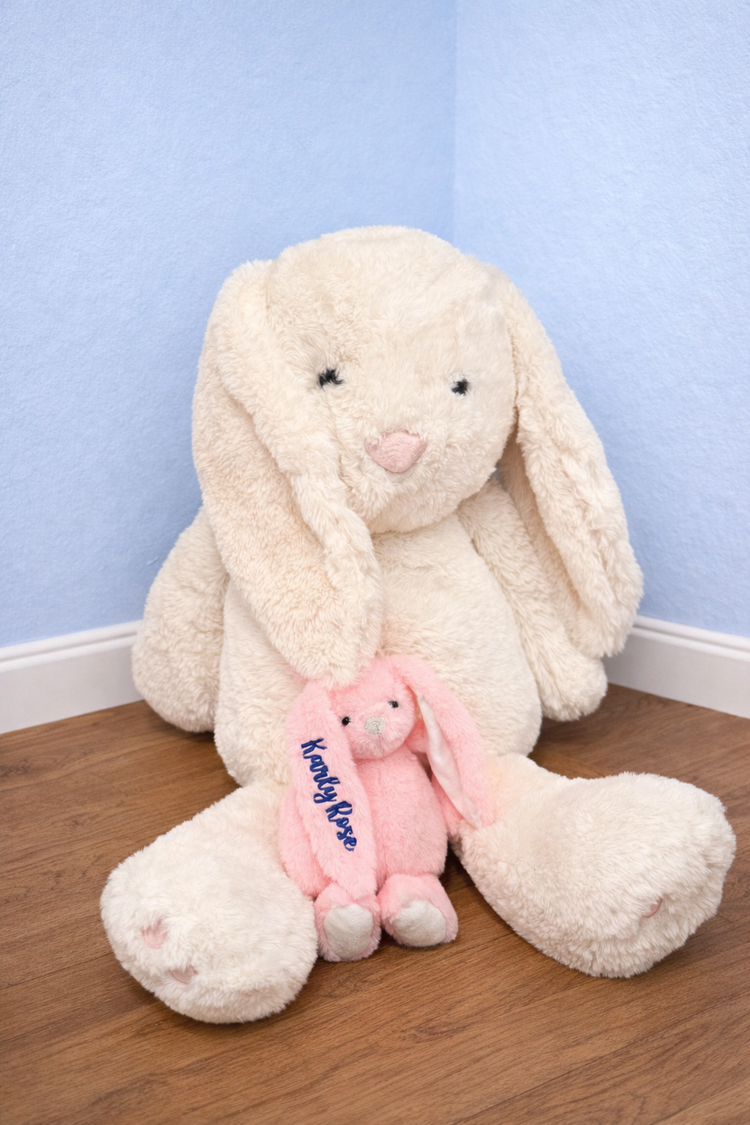 Embroidered Stuffed Bunny