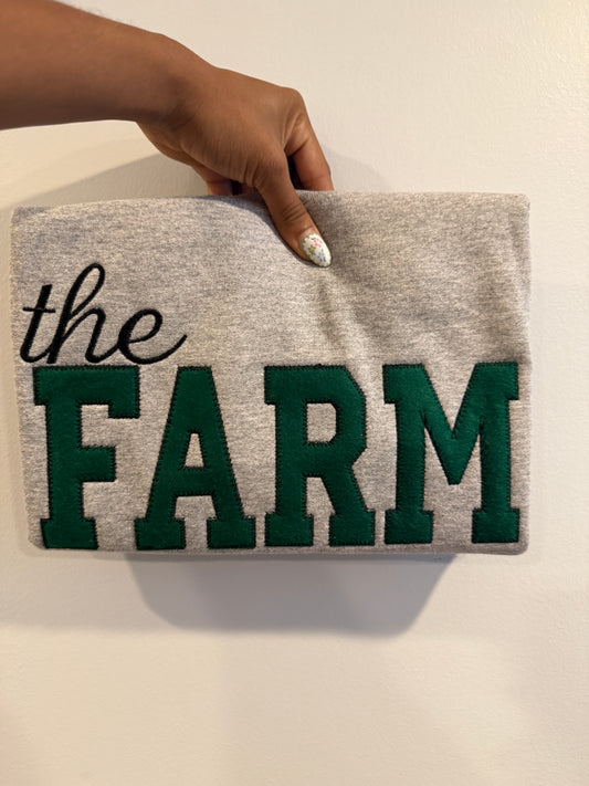 “The Farm” Eagles Felt Appliqué Sweatshirt – Classic School Spirit Wear