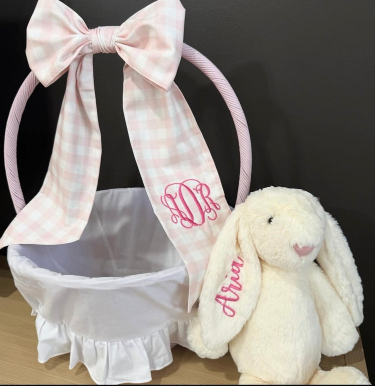 Embroidered Stuffed Bunny