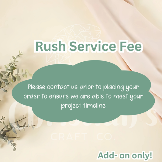 Embroidery Rush Service Fee