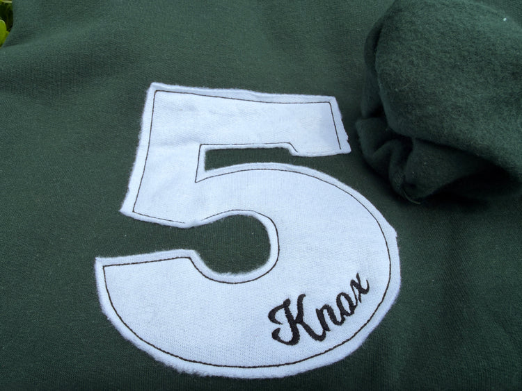 Varsity Number Appliqué Sweatshirt