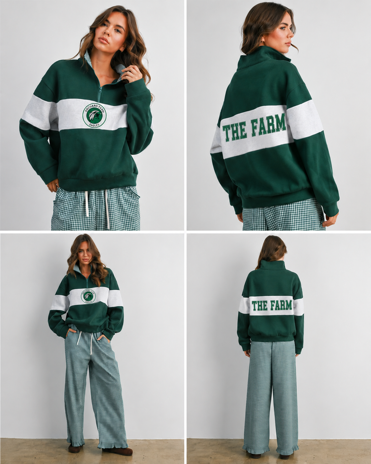 PRE-ORDER only! Orchard Farm Eagles Quarter Zip