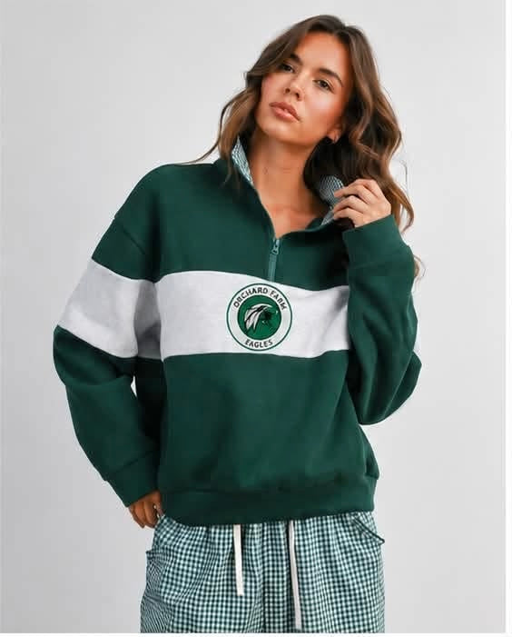 PRE-ORDER only! Orchard Farm Eagles Quarter Zip