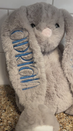 Embroidered Stuffed Bunny
