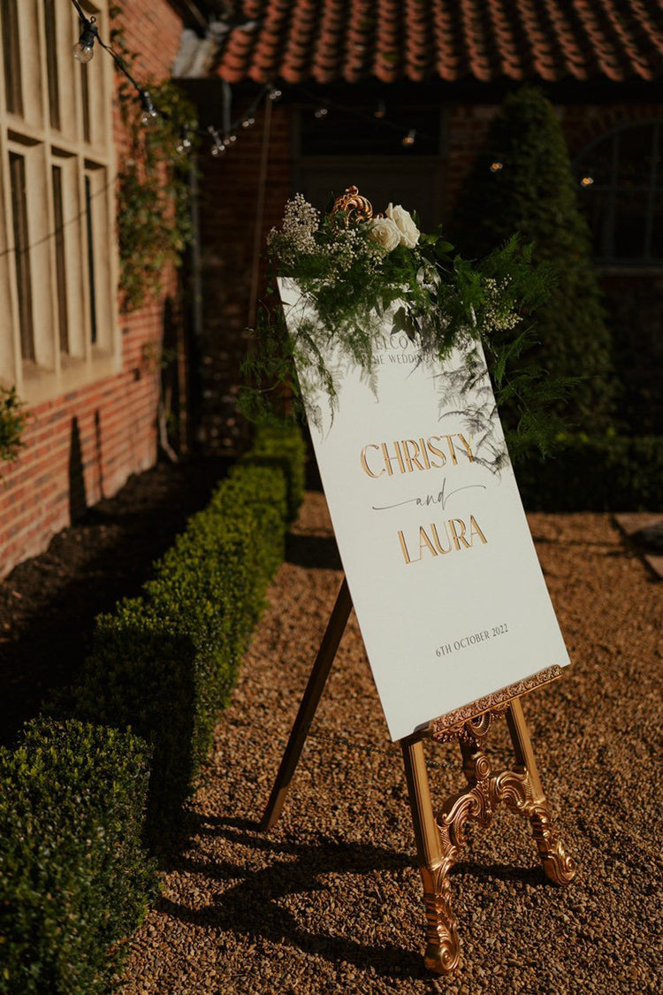 Acrylic Wedding Welcome Sign