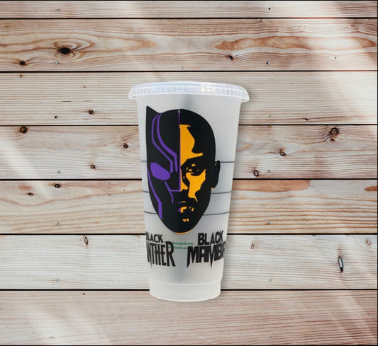 Black Panther/ Kobe Fan Starbucks Cup