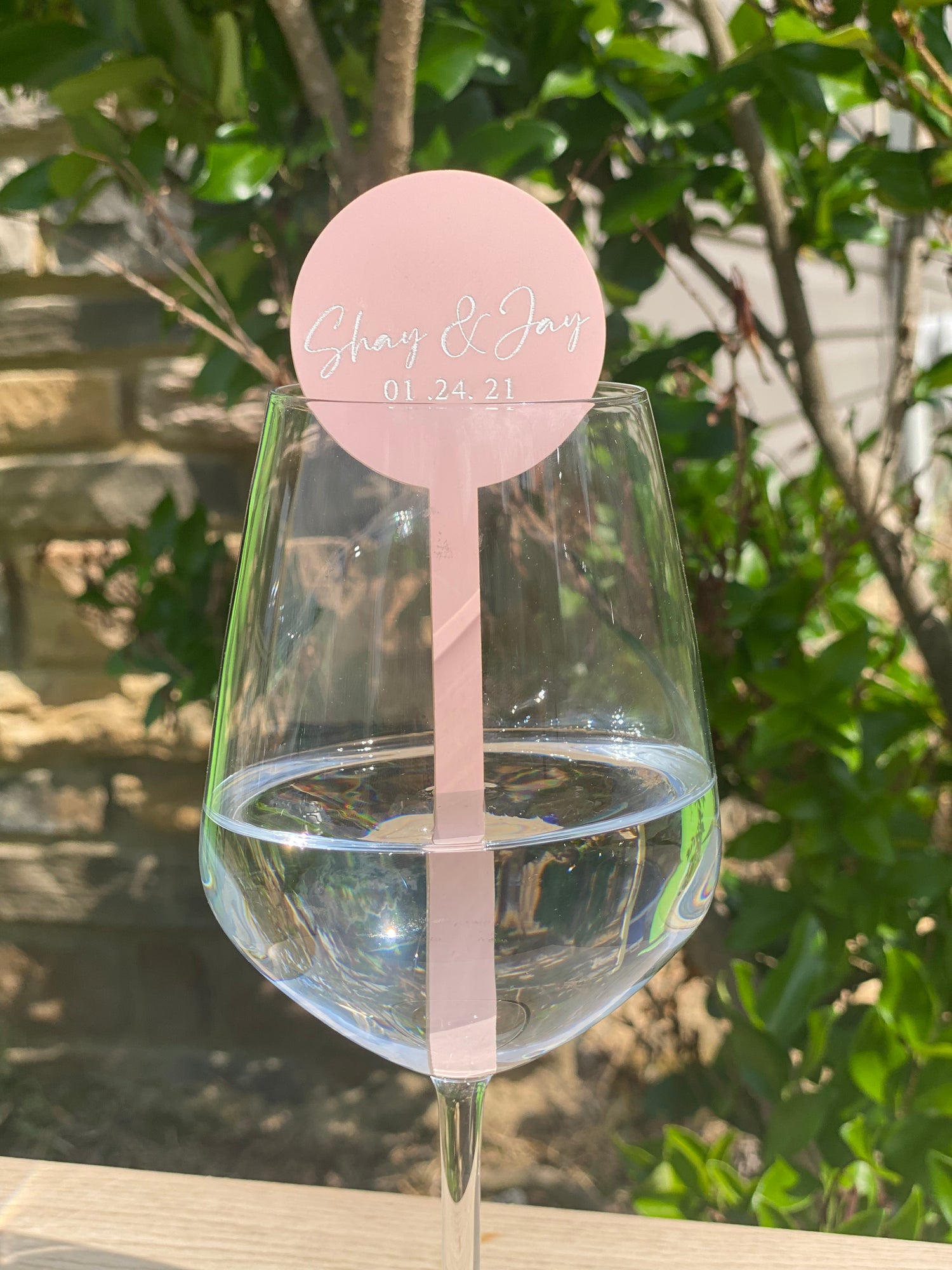 Custom Name Acrylic Champagne Flute