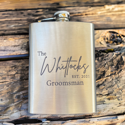 Personalized Groomsmen Flasks